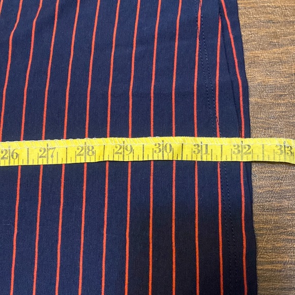 LUSH Swing Stretch Dress, Navy w Red Stripe, Medium - Picture 7 of 7